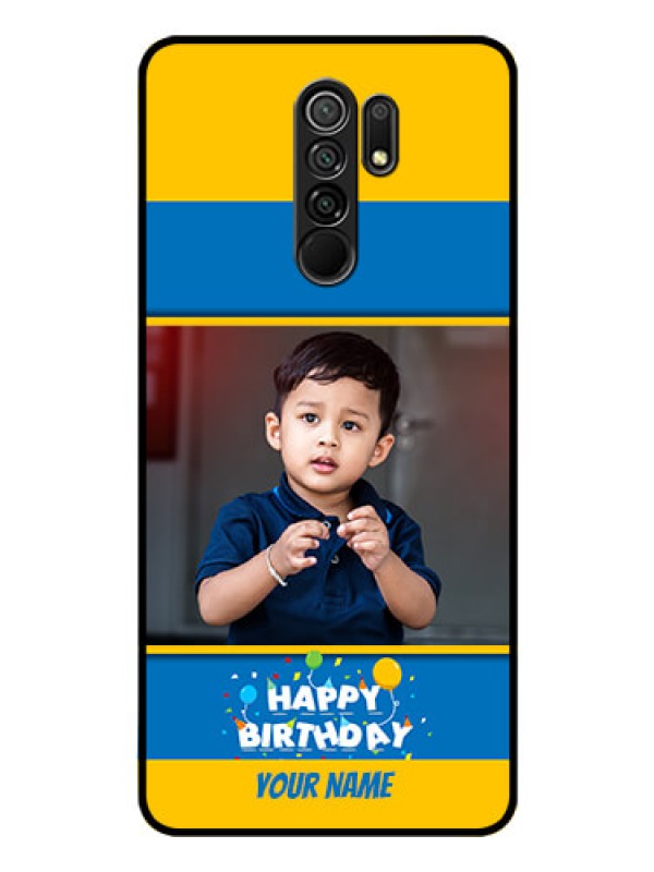 Custom Poco M2 Custom Glass Mobile Case  - Birthday Wishes Design