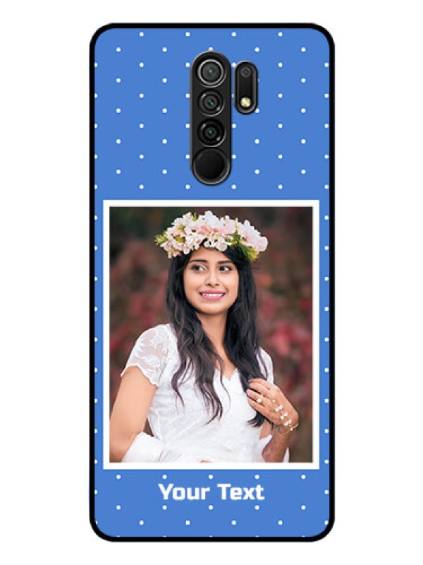 Custom Poco M2 Photo Printing on Glass Case  - Polka dots design