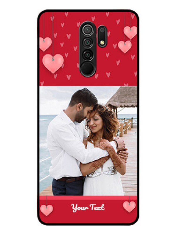 Custom Poco M2 Custom Glass Phone Case  - Valentines Day Design