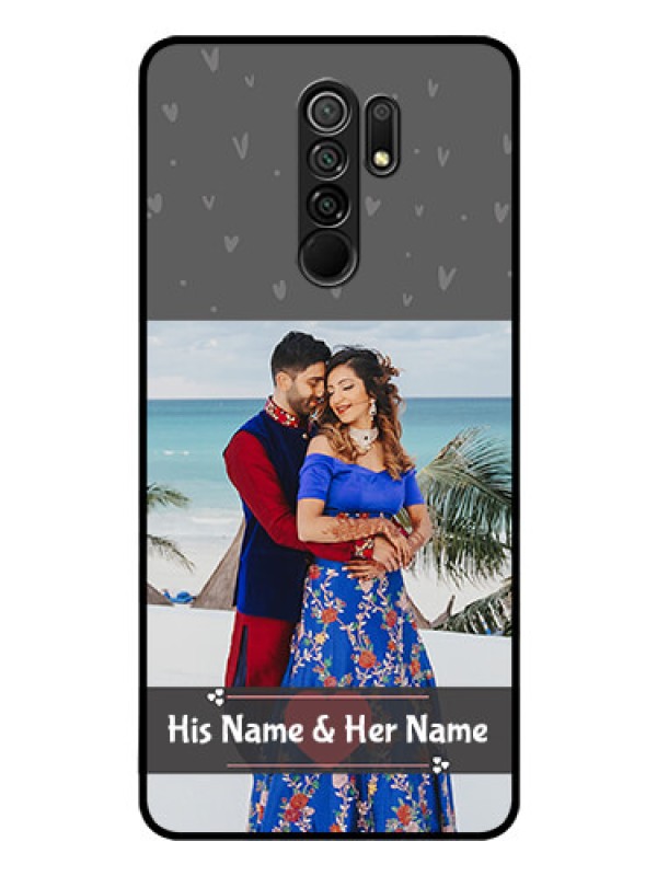 Custom Poco M2 Custom Glass Mobile Case  - Buy Love Design with Photo Online