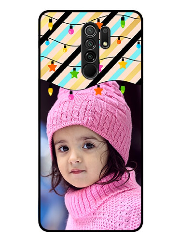 Custom Poco M2 Custom Glass Mobile Case  - Lights Hanging Design