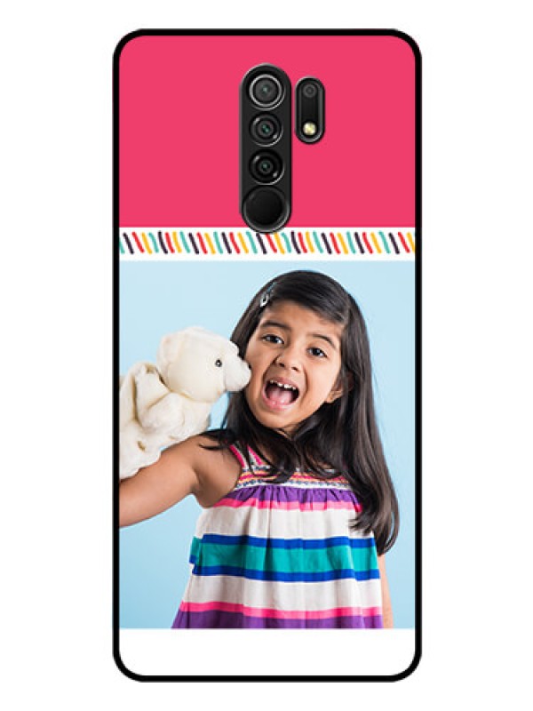 Custom Poco M2 Personalized Glass Phone Case  - Line art design
