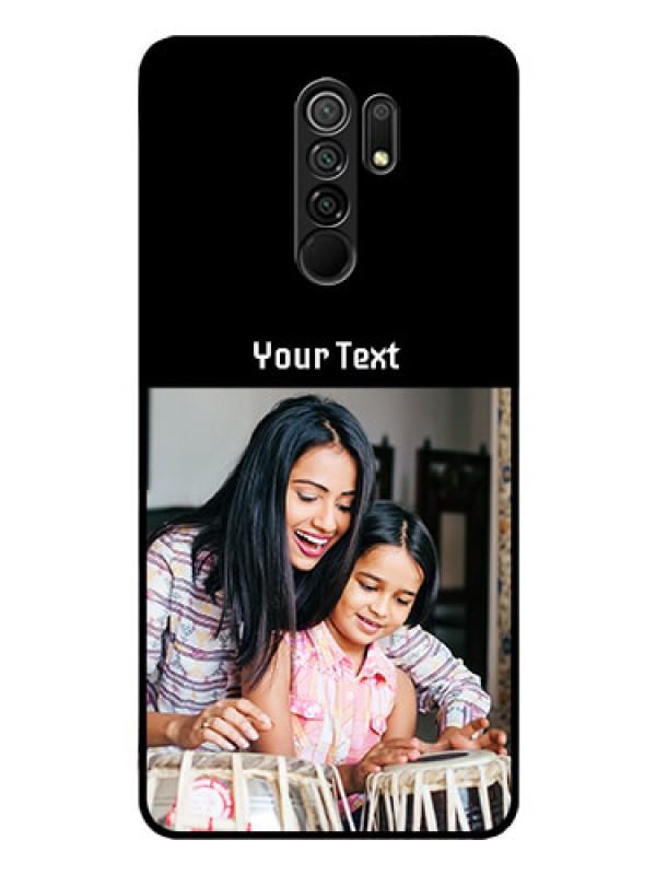 Custom Poco M2 Photo with Name on Glass Phone Case