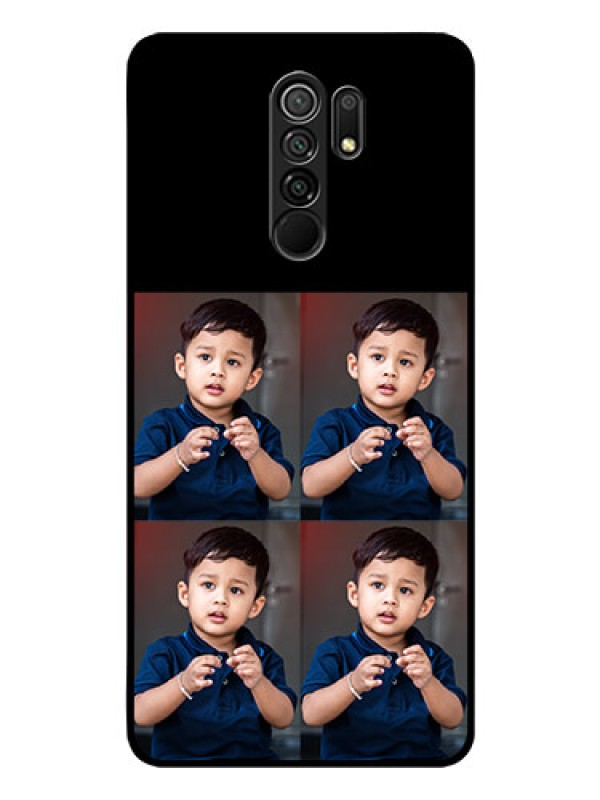 Custom Poco M2 4 Image Holder on Glass Mobile Cover