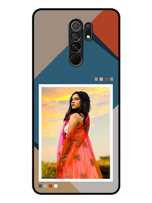 Custom Poco M2 Personalized Glass Phone Case - Retro color pallet Design