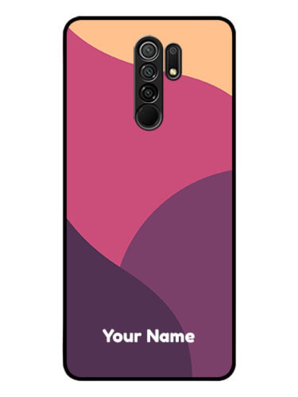 Custom Poco M2 Custom Glass Phone Case - Mixed Multi-colour abstract art Design