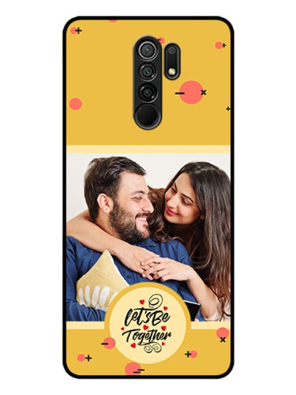 Custom Poco M2 Photo Printing on Glass Case - Lets be Together Design