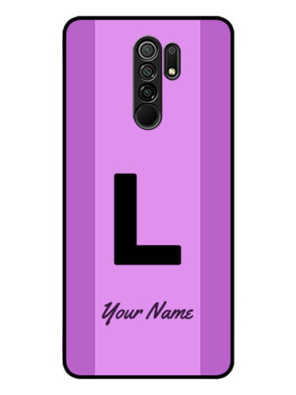Custom Poco M2 Custom Glass Phone Case - Tricolor custom text Design