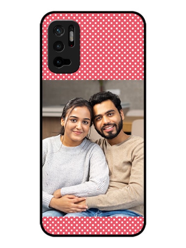 Custom Poco M3 Pro 5G Custom Glass Phone Case - White Dotted Design