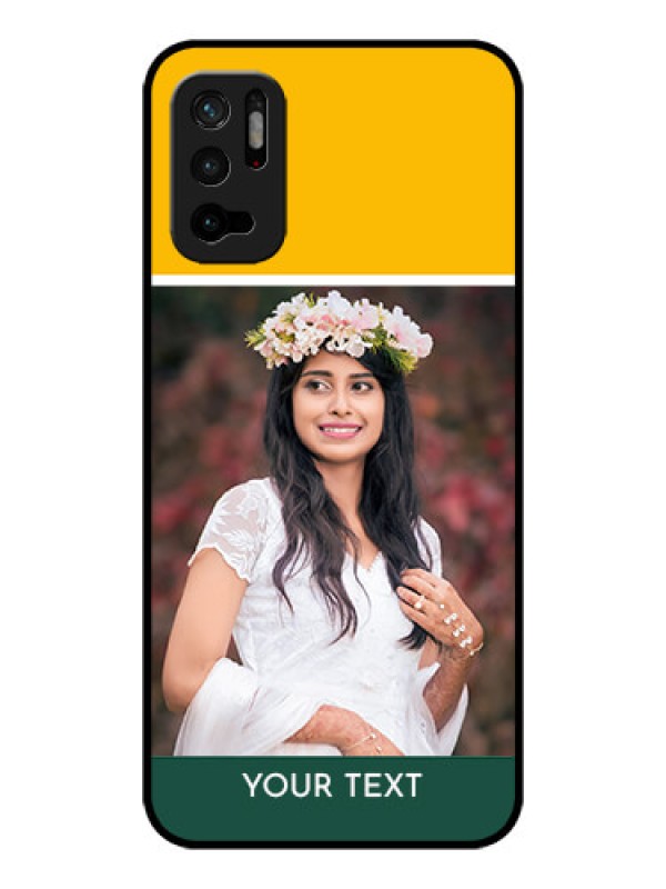 Custom Poco M3 Pro 5G Photo Printing on Glass Case - Love You Design
