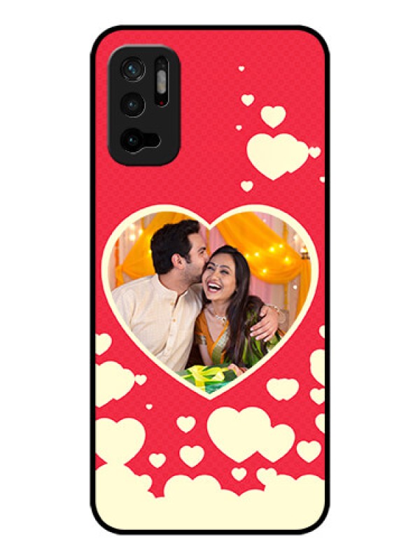 Custom Poco M3 Pro 5G Custom Glass Mobile Case - Love Symbols Phone Cover Design
