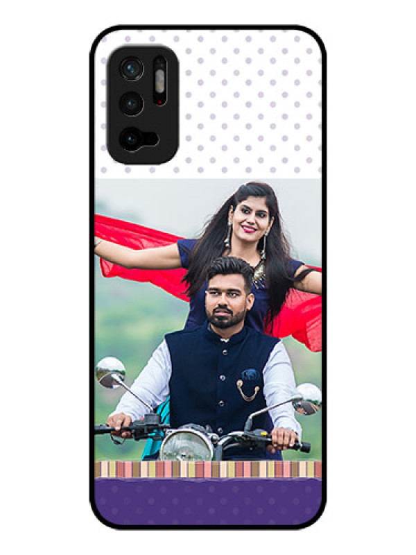 Custom Poco M3 Pro 5G Photo Printing on Glass Case - Cute Family Design