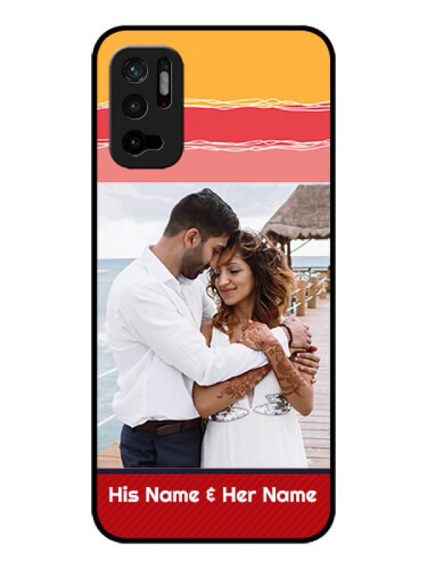 Custom Poco M3 Pro 5G Custom Glass Mobile Case - Colorful Case Design