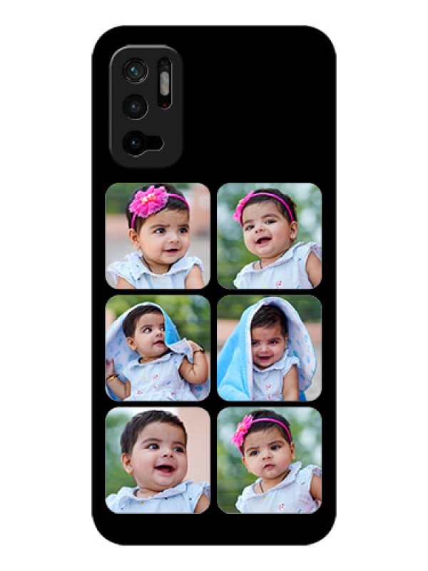 Custom Poco M3 Pro 5G Photo Printing on Glass Case - Multiple Pictures Design