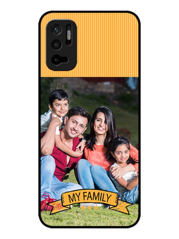 Custom Poco M3 Pro 5G Custom Glass Phone Case - My Family Design