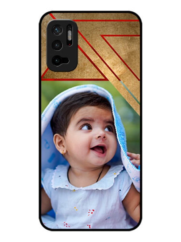 Custom Poco M3 Pro 5G Personalized Glass Phone Case - Gradient Abstract Texture Design