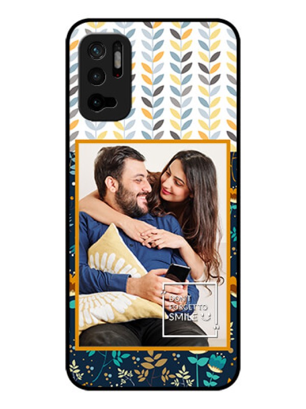 Custom Poco M3 Pro 5G Custom Glass Mobile Case - Pattern Design