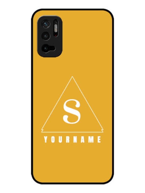 Custom Poco M3 Pro 5G Personalized Glass Phone Case - simple triangle Design