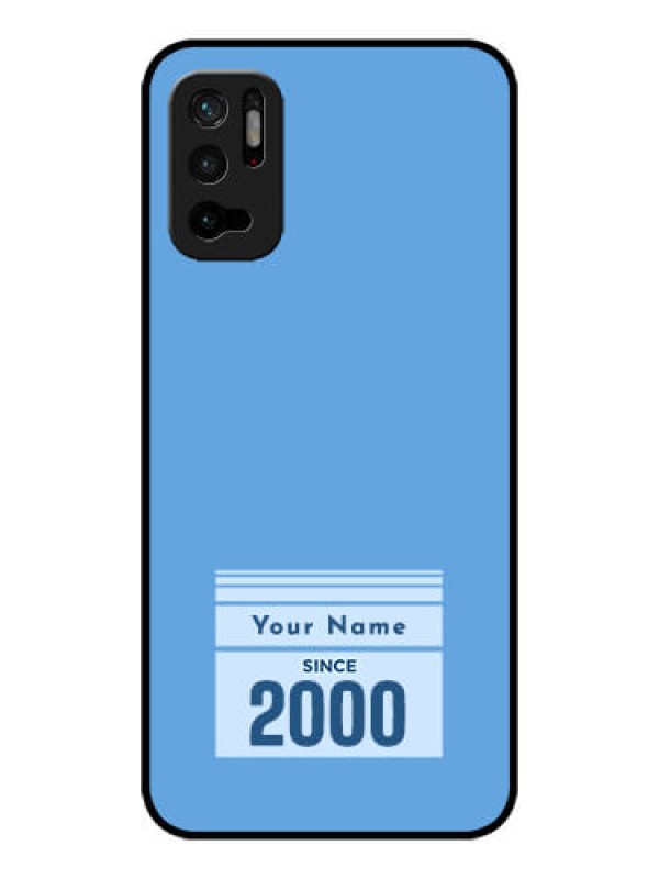 Custom Poco M3 Pro 5G Custom Glass Mobile Case - Custom Year of birth Design