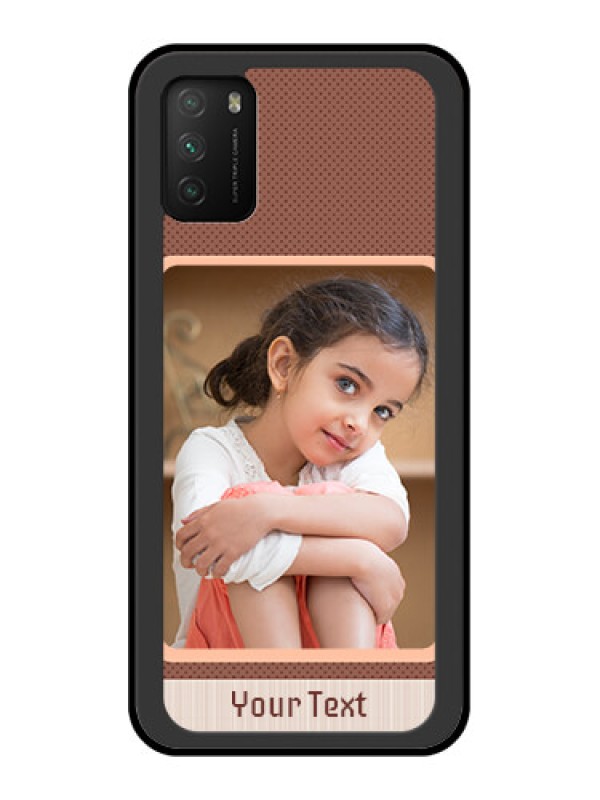 Custom Poco M3 Custom Glass Phone Case  - Simple Pic Upload Design