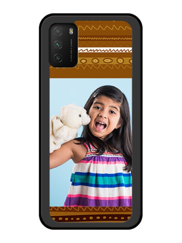 Custom Poco M3 Custom Glass Phone Case  - Friends Picture Upload Design 