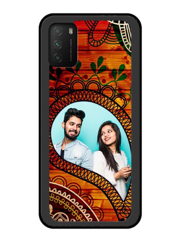 Custom Poco M3 Personalized Glass Phone Case  - Abstract Colorful Design