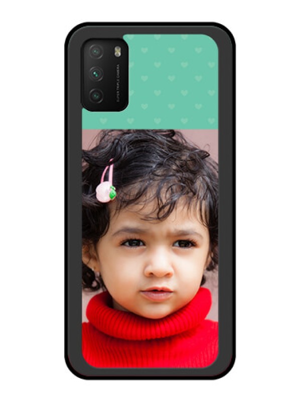 Custom Poco M3 Custom Glass Phone Case  - Lovers Picture Design