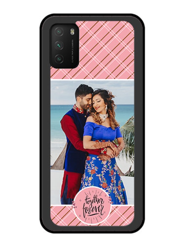 Custom Poco M3 Personalized Glass Phone Case  - Together Forever Design