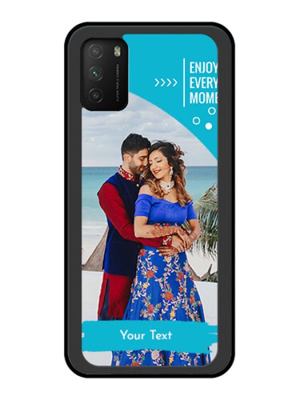 Custom Poco M3 Custom Glass Mobile Case  - Happy Moment Design