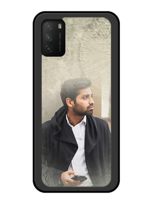 Custom Poco M3 Custom Glass Phone Case  - with vintage design