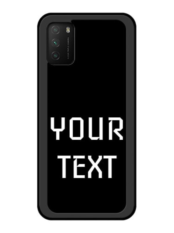 Custom Poco M3 Your Name on Glass Phone Case
