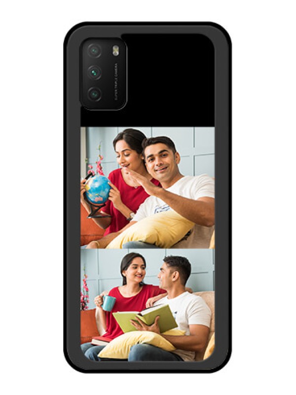 Custom Poco M3 2 Images on Glass Phone Cover