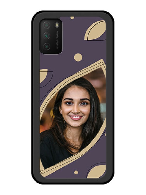 Custom Poco M3 Custom Glass Mobile Case - Falling Leaf Design