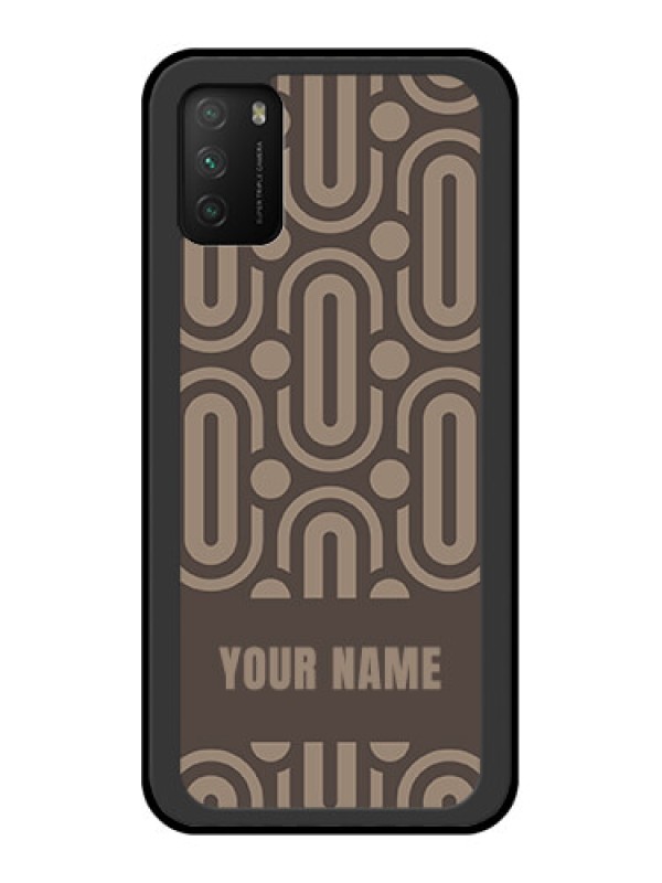 Custom Poco M3 Custom Glass Phone Case - Captivating Zero Pattern Design