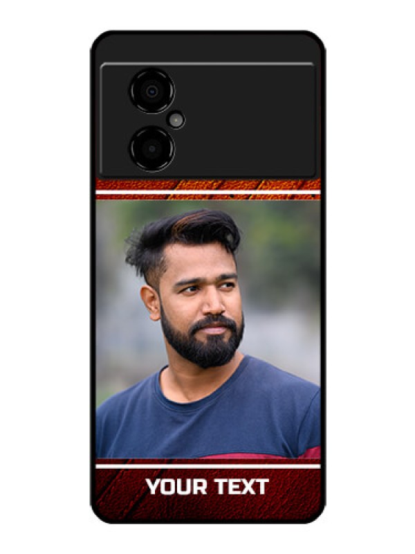 Custom Poco M4 5G Personalized Glass Phone Case - Leather Phone Case Design