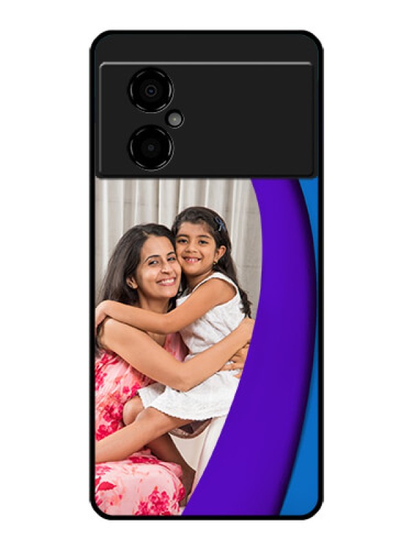 Custom Poco M4 5G Photo Printing on Glass Case - Simple Pattern Design