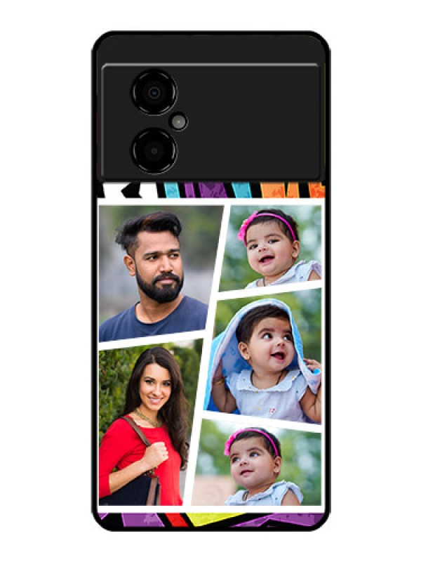 Custom Poco M4 5G Custom Glass Phone Case - Graffiti pattern Design