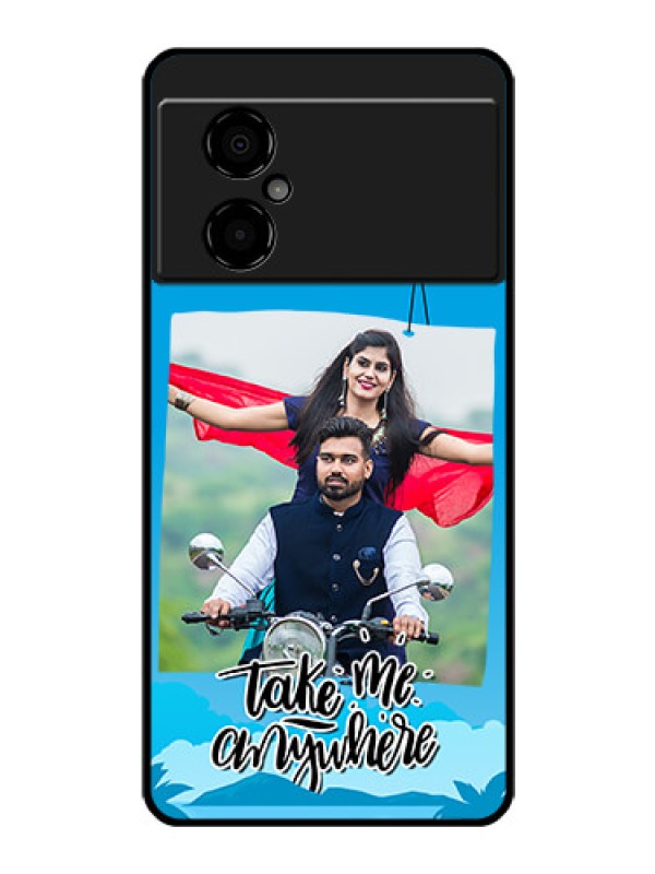 Custom Poco M4 5G Custom Glass Mobile Case - Traveller Design