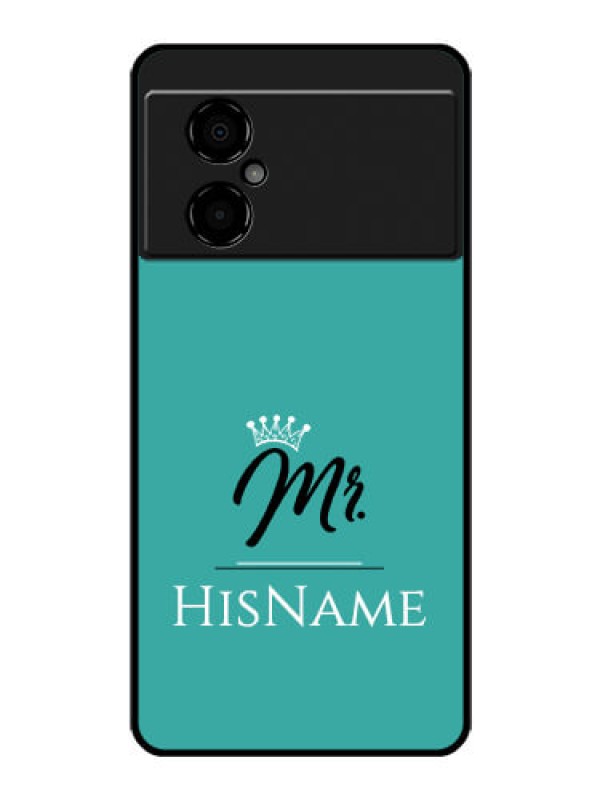 Custom Poco M4 5G Custom Glass Phone Case Mr with Name