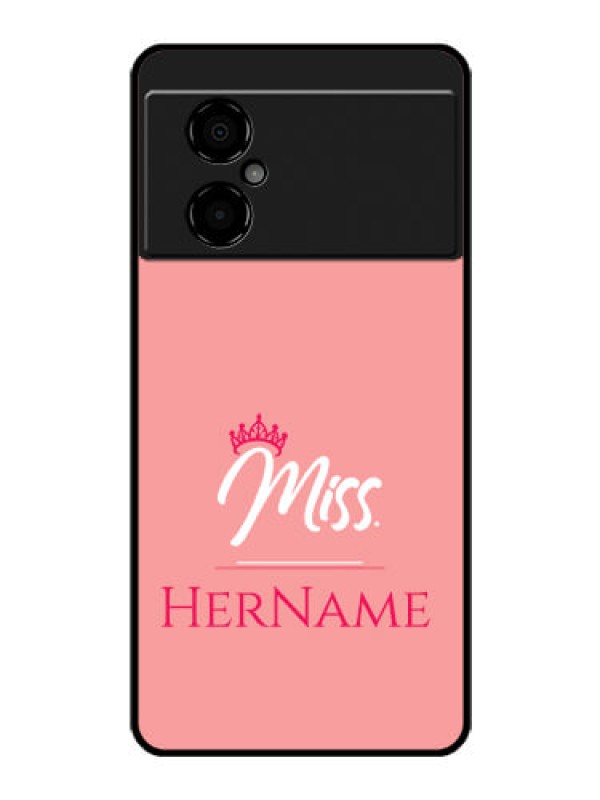 Custom Poco M4 5G Custom Glass Phone Case Mrs with Name