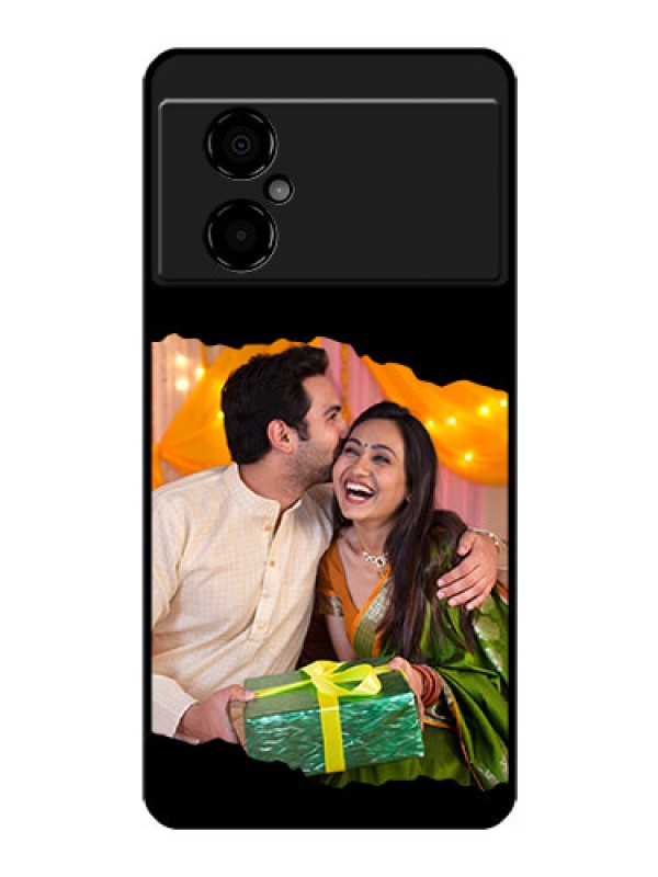 Custom Poco M4 5G Custom Glass Phone Case - Tear-off Design