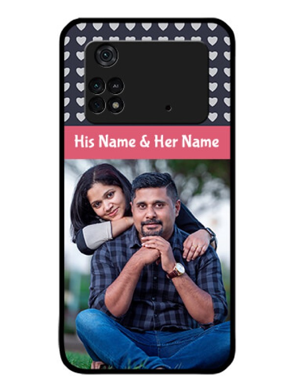 Custom Poco M4 Pro 4G Custom Glass Mobile Case - Love Symbols Design