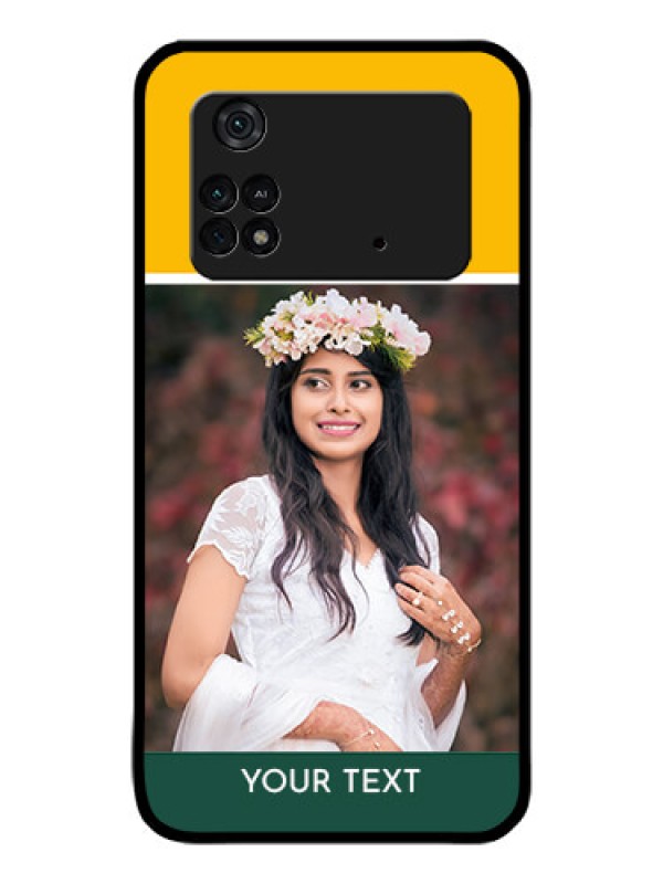 Custom Poco M4 Pro 4G Photo Printing on Glass Case - Love You Design