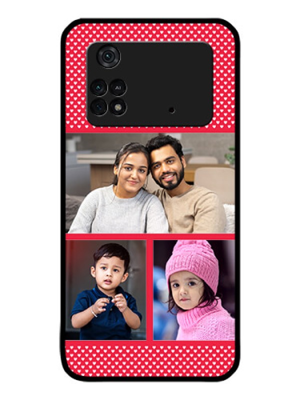 Custom Poco M4 Pro 4G Personalized Glass Phone Case - Bulk Pic Upload Design