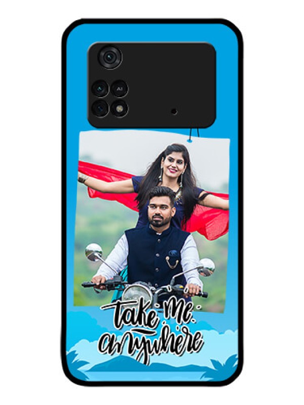 Custom Poco M4 Pro 4G Custom Glass Mobile Case - Traveller Design