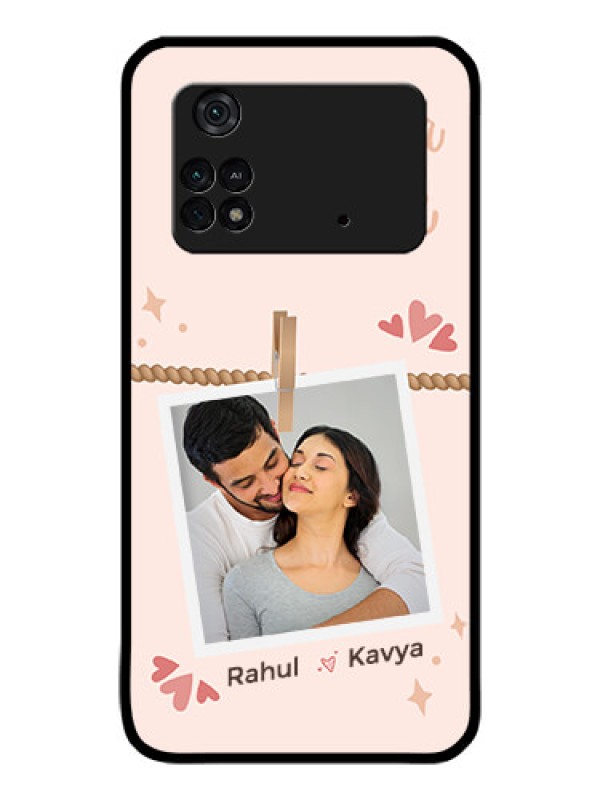 Custom Poco M4 Pro 4G Custom Glass Phone Case - Forever and ever love Design