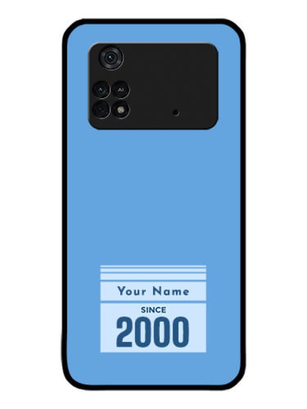Custom Poco M4 Pro 4G Custom Glass Mobile Case - Custom Year of birth Design