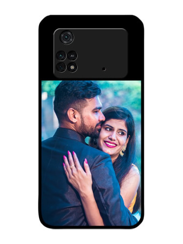 Custom Poco M4 Pro 4G Custom Glass Phone Case - Upload Full Picture With Custom Color Design