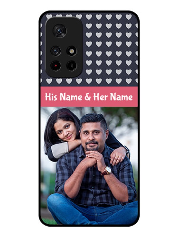 Custom Poco M4 Pro 5G Custom Glass Mobile Case - Love Symbols Design
