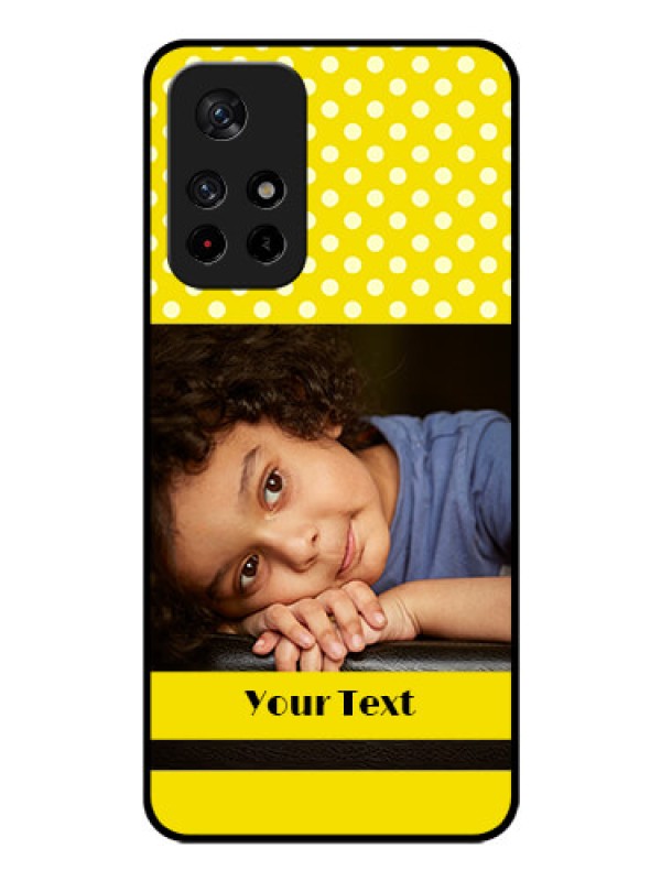 Custom Poco M4 Pro 5G Custom Glass Phone Case - Bright Yellow Case Design